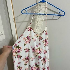 White floral dress